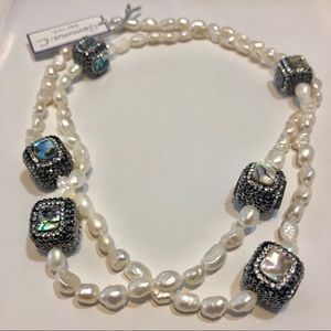 36”Freshwater Baroque Pearl necklace